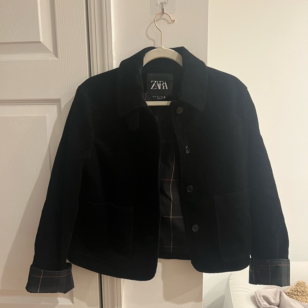 Zara Black Corduroy Jacket